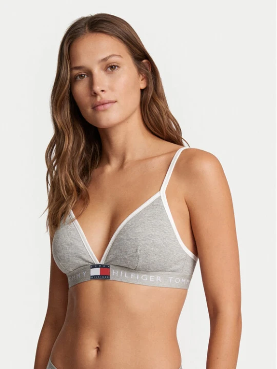 Zdjęcie produktu Tommy Hilfiger Biustonosz braletka UW0UW06271 Szary jasny