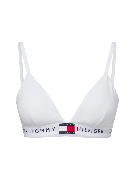 Zdjęcie produktu Tommy Hilfiger Biustonosz na fiszbinach - Triangle Kobiety Bawełna biały