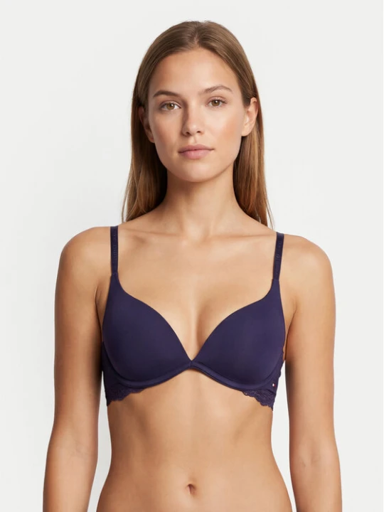 Zdjęcie produktu Tommy Hilfiger Biustonosz push-up UW0UW06051 Granatowy