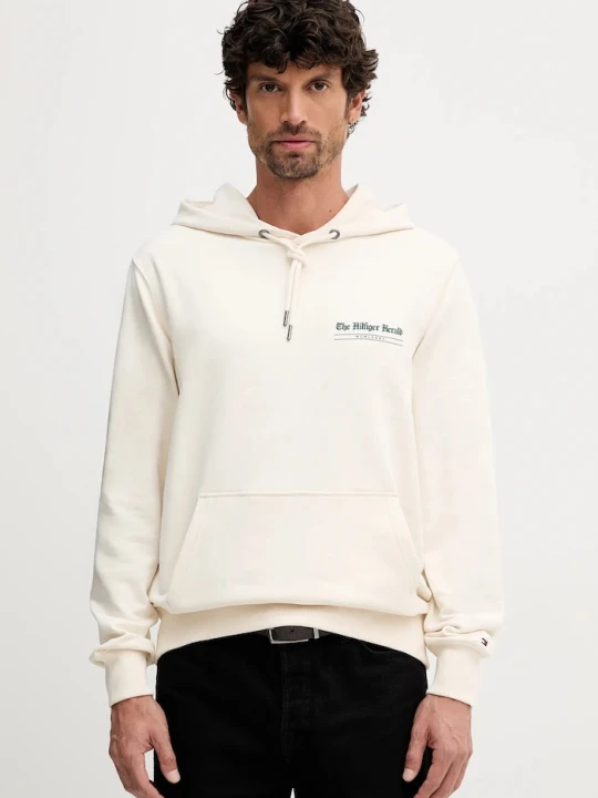Zdjęcie produktu Tommy Hilfiger bluza bawełniana beżowy