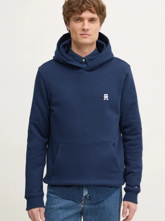 Zdjęcie produktu Tommy Hilfiger bluza bawełniana granatowy