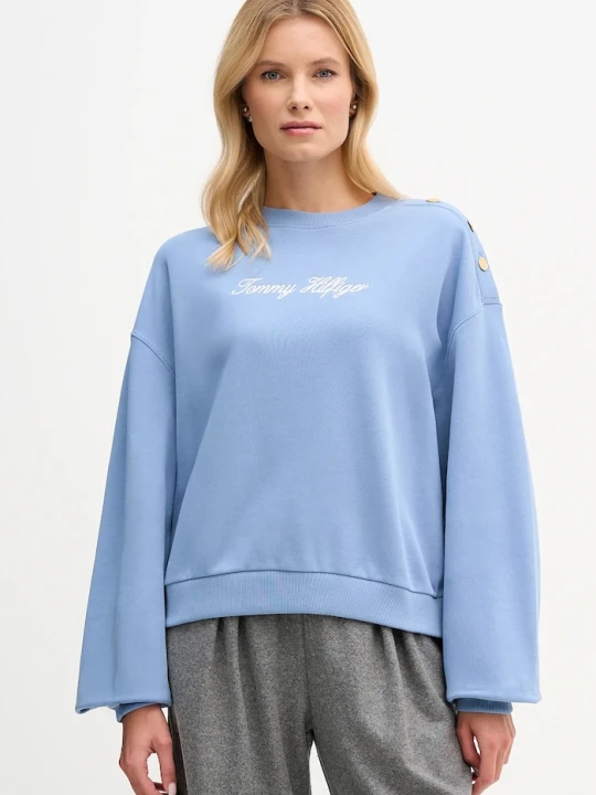 Zdjęcie produktu Tommy Hilfiger bluza bawełniana niebieski