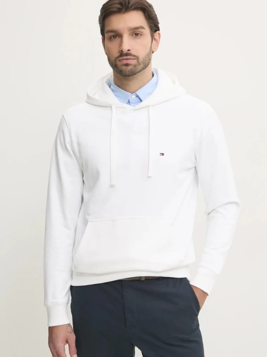 Zdjęcie produktu Tommy Hilfiger bluza z kapturem męska bawełniana beżowy