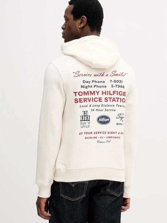 Zdjęcie produktu Tommy Hilfiger bluza bawełniana beżowy