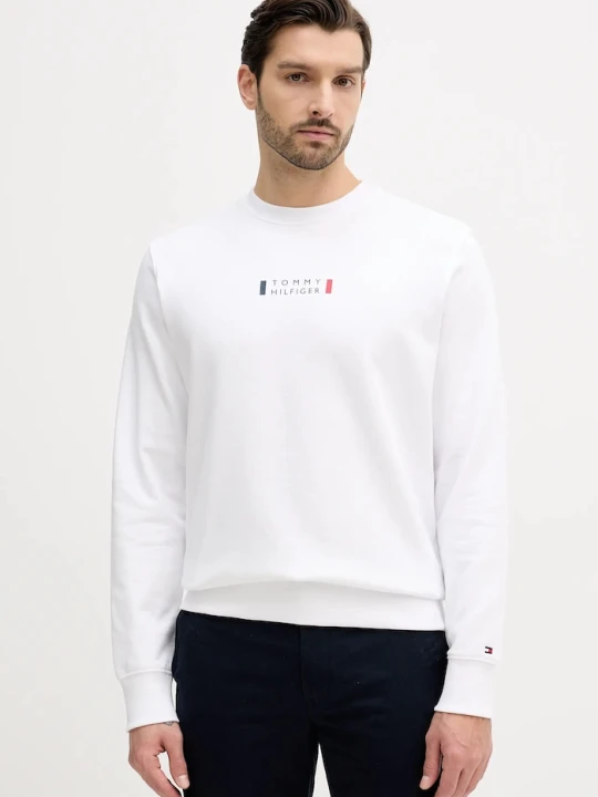 Zdjęcie produktu Tommy Hilfiger bluza bawełniana biały