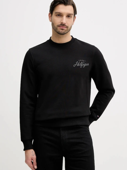 Zdjęcie produktu Tommy Hilfiger bluza bawełniana czarny