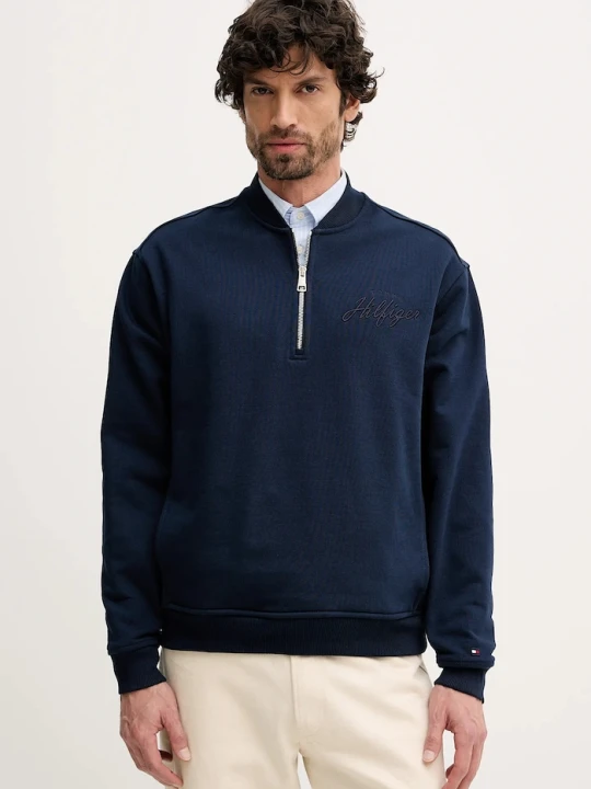 Zdjęcie produktu Tommy Hilfiger bluza bawełniana granatowy