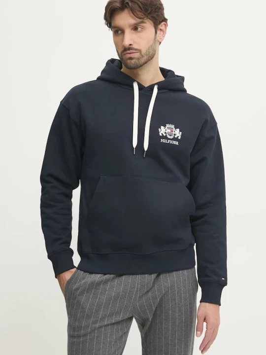 Zdjęcie produktu Tommy Hilfiger bluza bawełniana granatowy
