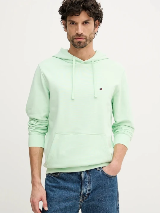 Zdjęcie produktu Tommy Hilfiger bluza z kapturem męska bawełniana zielony