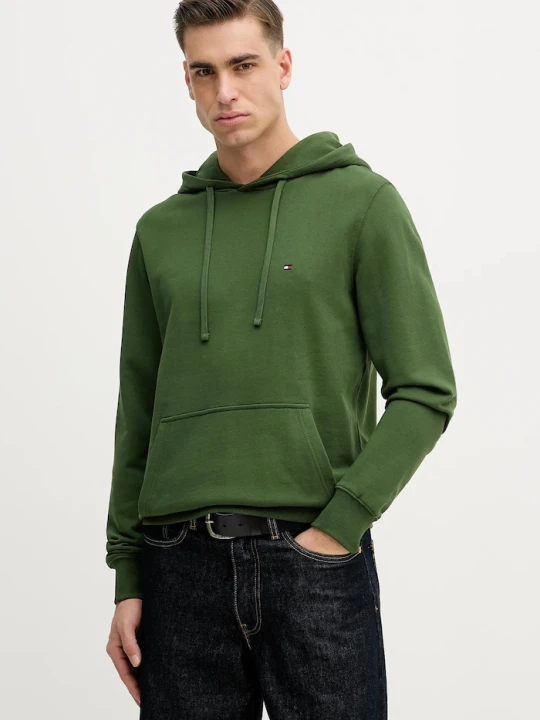 Zdjęcie produktu Tommy Hilfiger bluza z kapturem męska bawełniana zielony