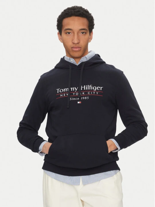 Zdjęcie produktu Tommy Hilfiger Bluza Center Stack MW0MW38672 Granatowy Regular Fit