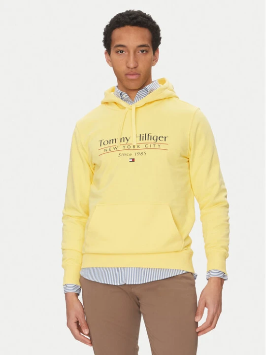 Zdjęcie produktu Tommy Hilfiger Bluza Center Stack MW0MW38672 Żółty Regular Fit