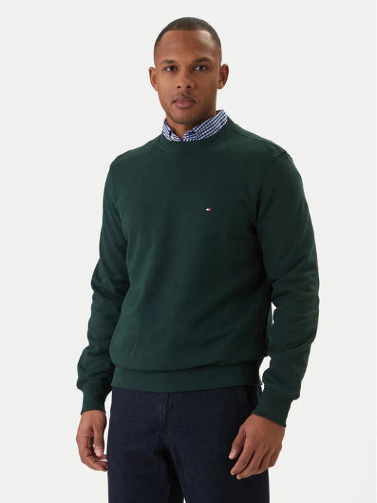Zdjęcie produktu Tommy Hilfiger Bluza Essential MW0MW37237 Zielony Regular Fit
