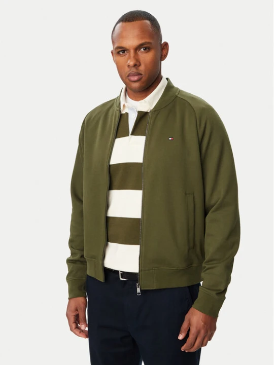 Zdjęcie produktu Tommy Hilfiger Bluza Essential MW0MW44934 Zielony ciemny Regular Fit