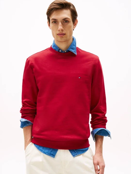 Zdjęcie produktu Tommy Hilfiger Bluza ESSENTIAL TERRY | Regular Fit czerwony