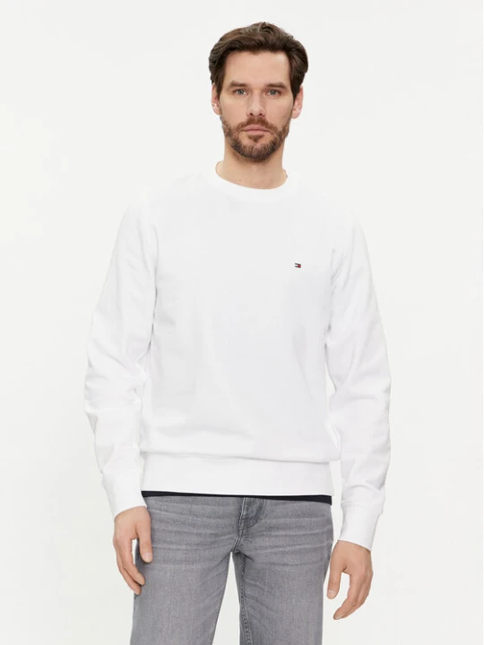 Zdjęcie produktu Tommy Hilfiger Bluza Flag Logo MW0MW32735 Biały Regular Fit