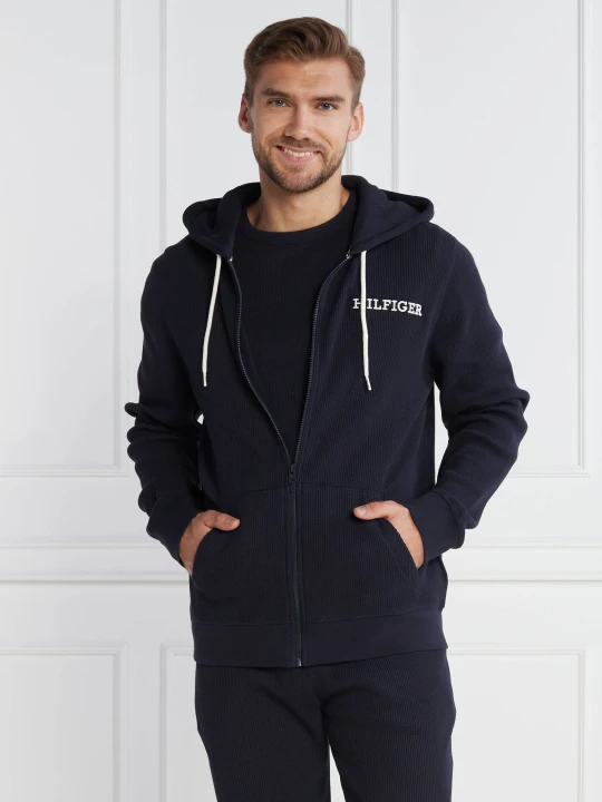 Zdjęcie produktu Tommy Hilfiger Bluza FULL ZIP HOODIE | Regular Fit granatowy
