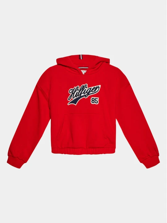 Zdjęcie produktu Tommy Hilfiger Bluza Hilfiger Script Hoodie KG0KG07721 Czerwony Regular Fit