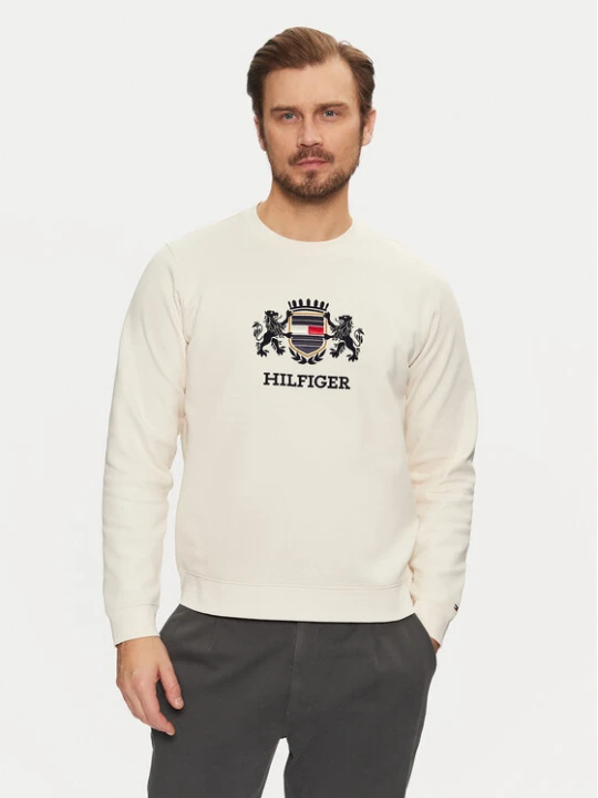 Zdjęcie produktu Tommy Hilfiger Bluza Icon MW0MW38349 Écru Regular Fit Kremowy