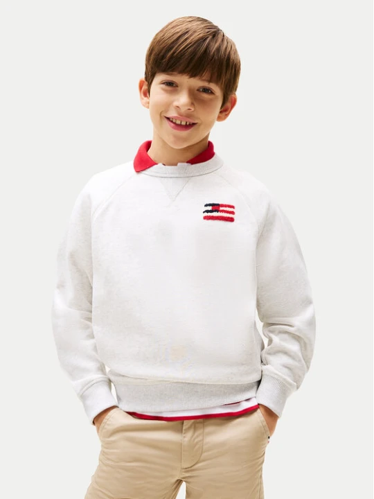 Zdjęcie produktu Tommy Hilfiger Bluza KB0KB09571 D Szary Relaxed Fit