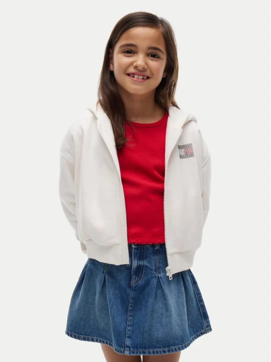 Zdjęcie produktu Tommy Hilfiger Bluza KG0KG09443 Biały Regular Fit