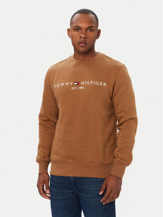 Zdjęcie produktu Tommy Hilfiger Bluza Logo MW0MW11596 Brązowy Regular Fit