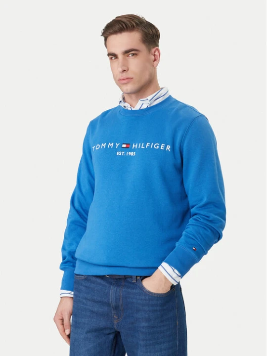 Zdjęcie produktu Tommy Hilfiger Bluza Logo MW0MW11596 Niebieski Regular Fit