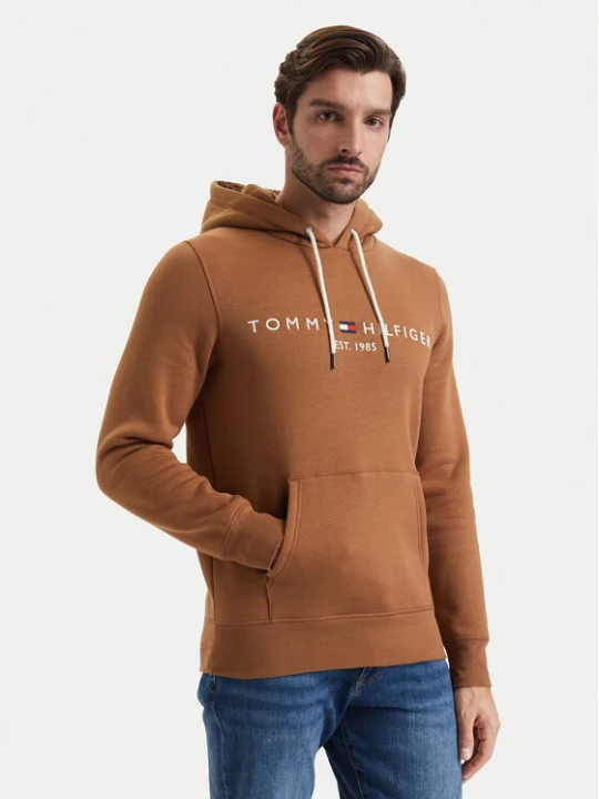 Zdjęcie produktu Tommy Hilfiger Bluza Logo MW0MW11599 Brązowy Regular Fit