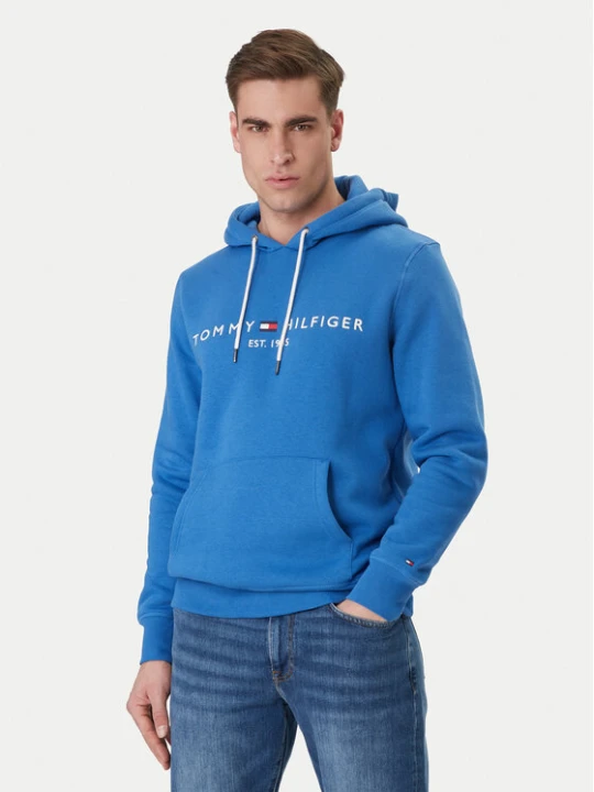Zdjęcie produktu Tommy Hilfiger Bluza Logo MW0MW11599 Niebieski Regular Fit