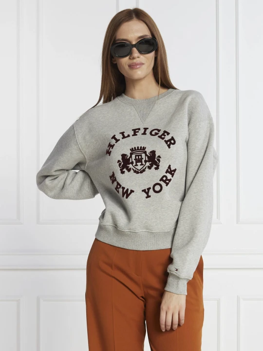 Zdjęcie produktu Tommy Hilfiger Bluza MDN REG VARSITY FLOCK | Regular Fit szary