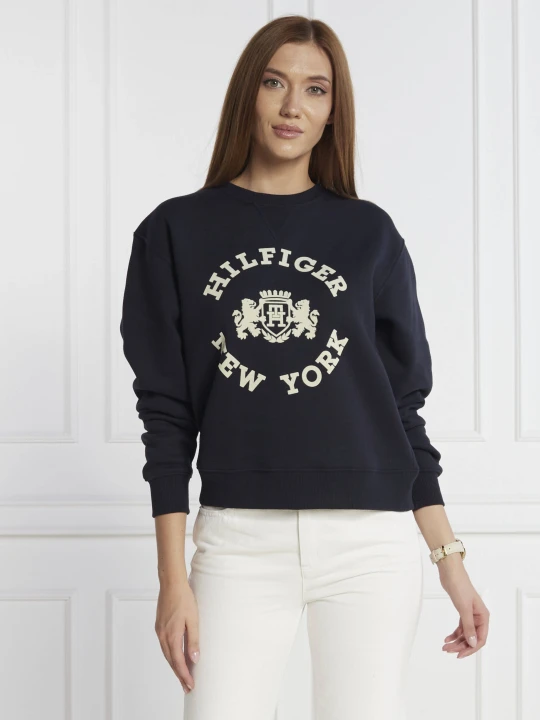 Zdjęcie produktu Tommy Hilfiger Bluza MDN REG VARSITY FLOCK | Regular Fit granatowy