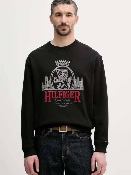 Zdjęcie produktu Tommy Hilfiger bluza męska bawełniana czarny