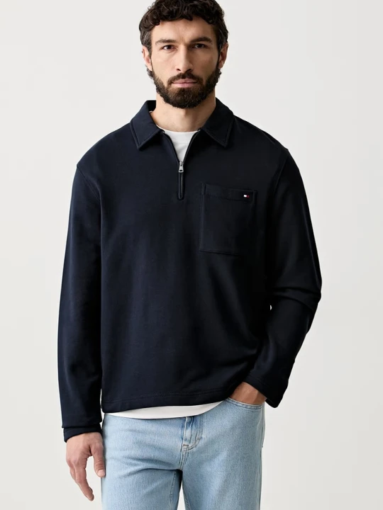 Zdjęcie produktu Tommy Hilfiger bluza męska bawełniana granatowy