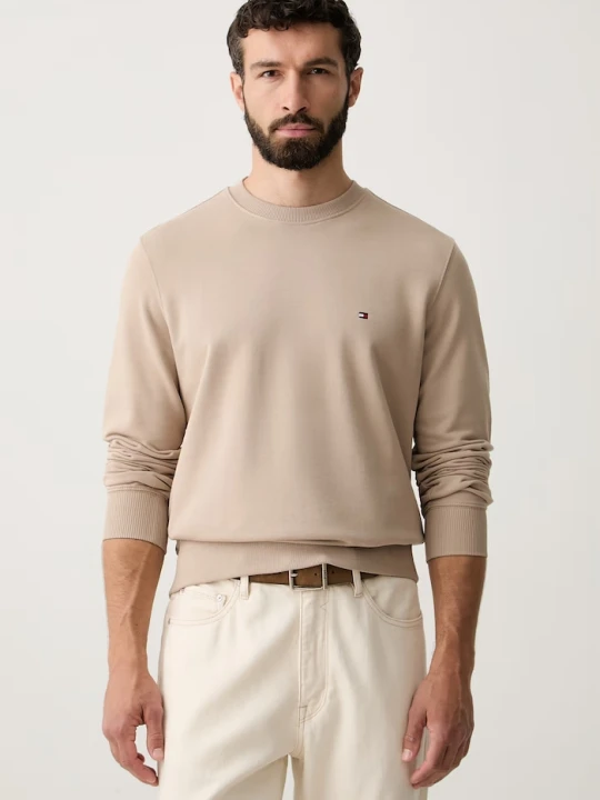 Zdjęcie produktu Tommy Hilfiger bluza męska bawełniana beżowy