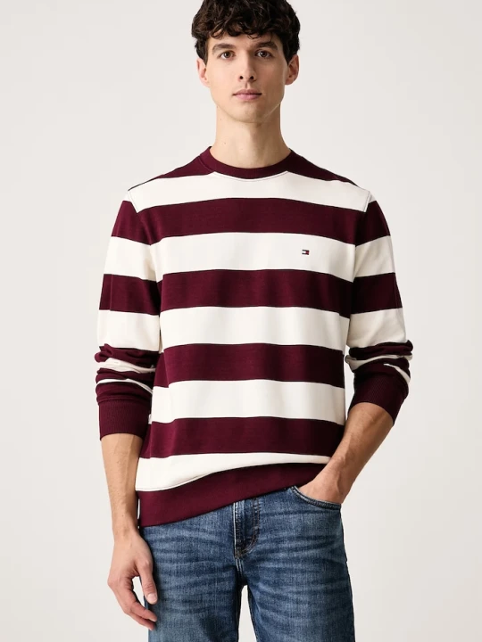 Zdjęcie produktu Tommy Hilfiger bluza męska bawełniana bordowy