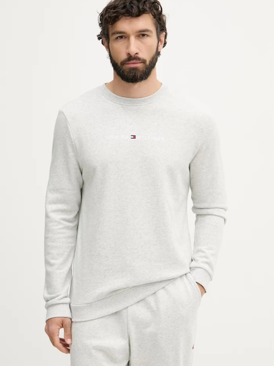 Zdjęcie produktu Tommy Hilfiger bluza męska z bawełną szary