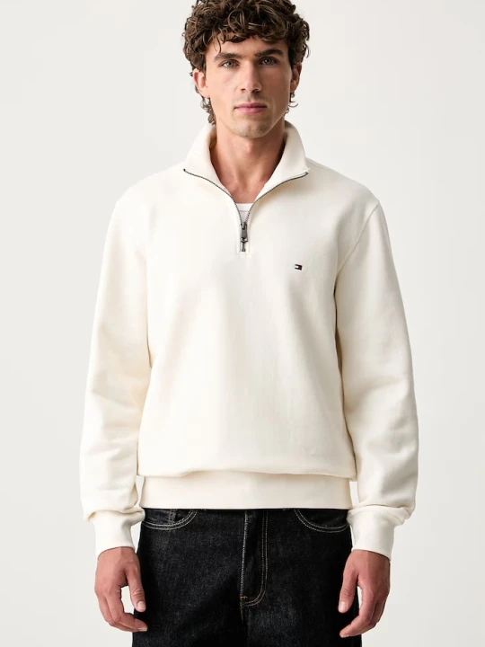 Zdjęcie produktu Tommy Hilfiger bluza męska z bawełną beżowy