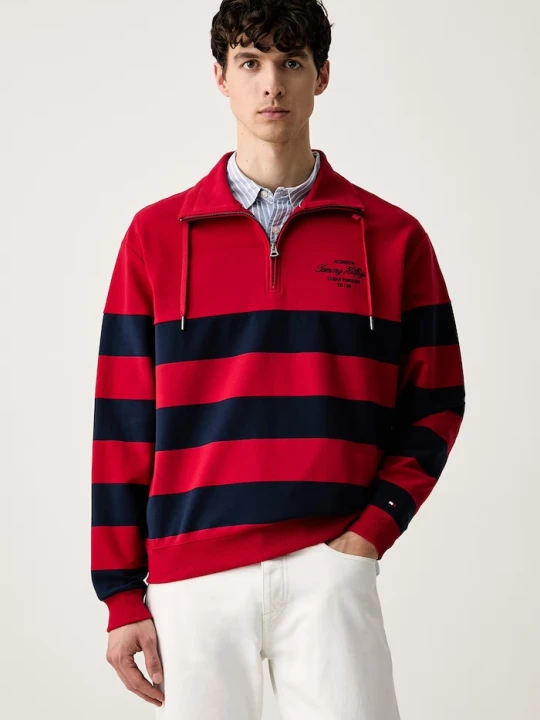 Zdjęcie produktu Tommy Hilfiger bluza męska z bawełną czerwony