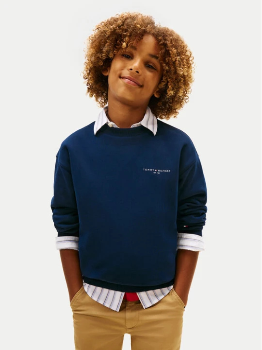 Zdjęcie produktu Tommy Hilfiger Bluza Mini Corp KS0KS00665 M Granatowy Regular Fit