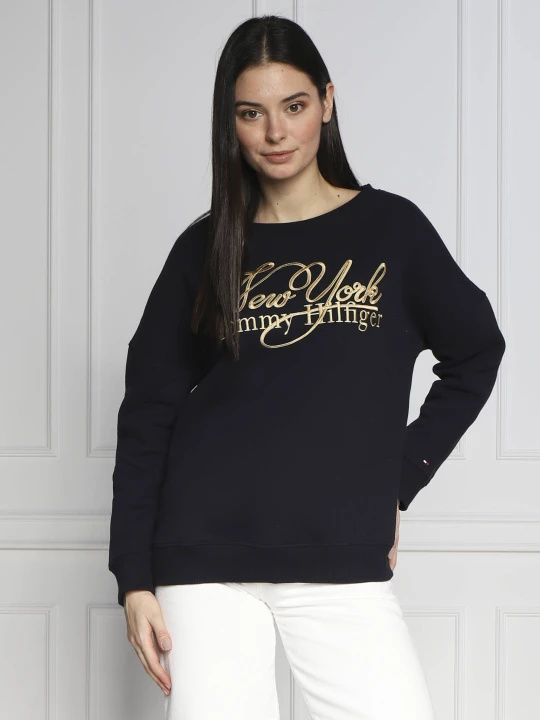 Zdjęcie produktu Tommy Hilfiger Bluza NY METALLIC | Regular Fit granatowy