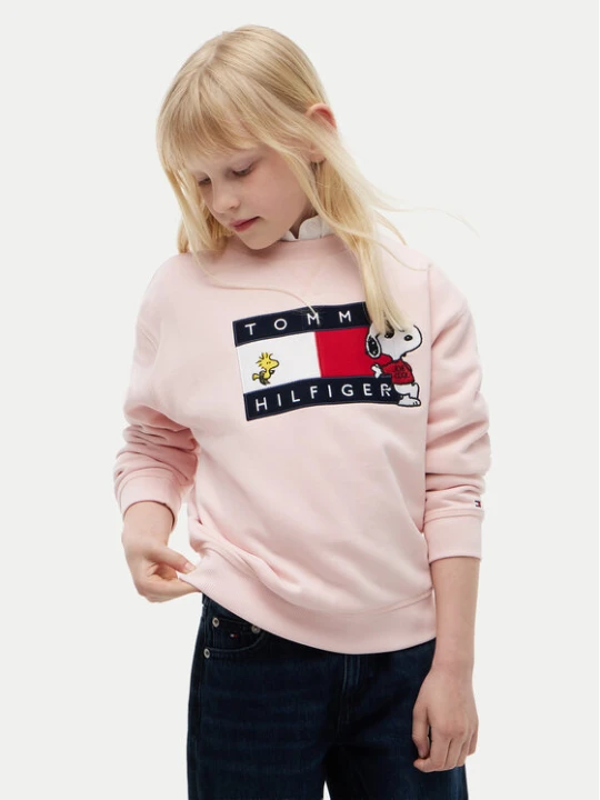 Zdjęcie produktu Tommy Hilfiger Bluza Peanuts KS0KS00764 Różowy jasny Regular Fit