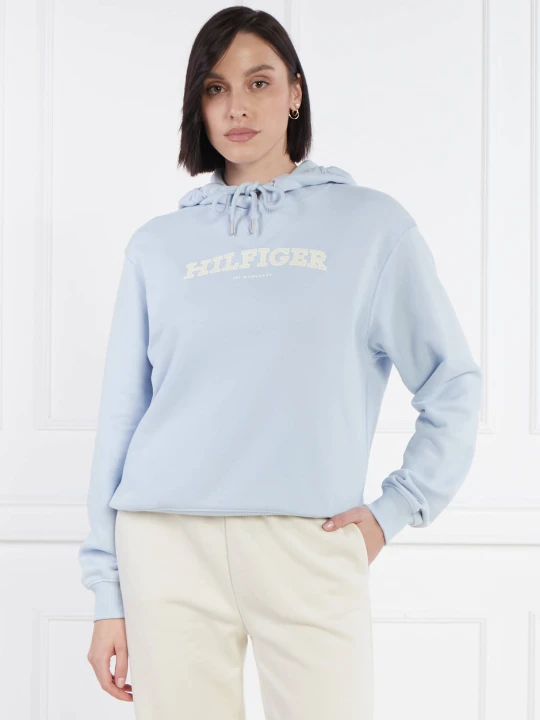 Zdjęcie produktu Tommy Hilfiger Bluza REG MONOTYPE FLOCK | Loose fit błękitny