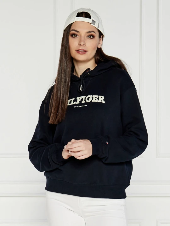 Zdjęcie produktu Tommy Hilfiger Bluza REG MONOTYPE FLOCK | Regular Fit granatowy