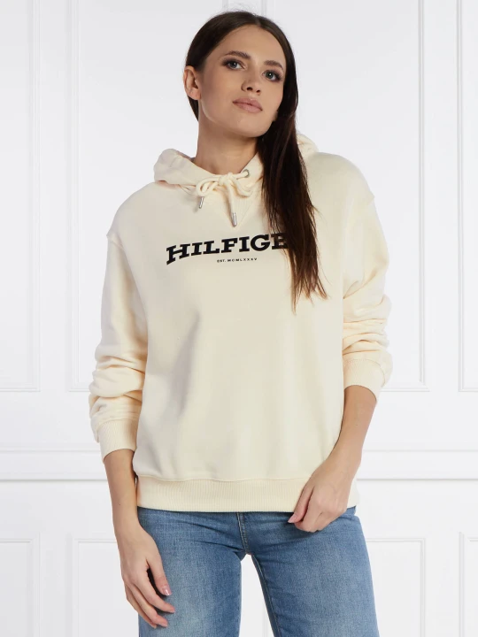 Zdjęcie produktu Tommy Hilfiger Bluza REG MONOTYPE FLOCK | Regular Fit kremowy