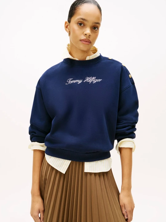 Zdjęcie produktu Tommy Hilfiger Bluza | Relaxed fit granatowy