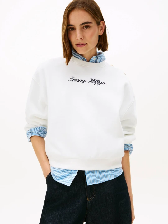 Zdjęcie produktu Tommy Hilfiger Bluza | Relaxed fit ecru