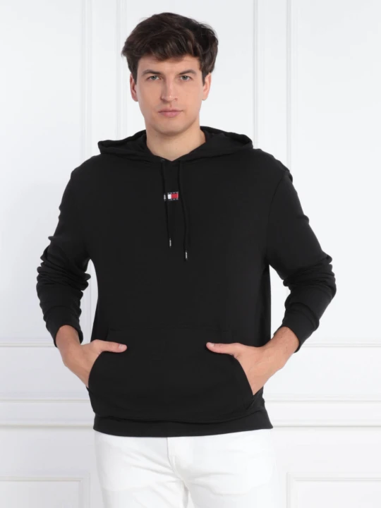 Zdjęcie produktu Tommy Hilfiger Bluza RIB HOODIE | Regular Fit czarny