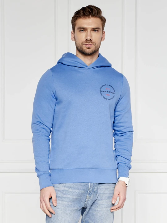 Zdjęcie produktu Tommy Hilfiger Bluza ROUNDEL HOODY | Regular Fit niebieski