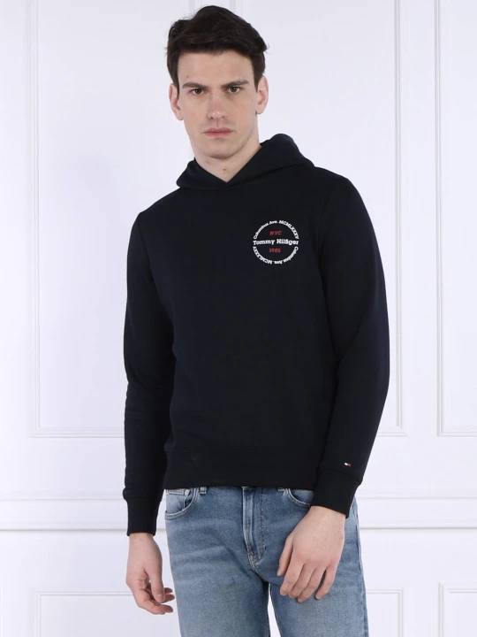 Zdjęcie produktu Tommy Hilfiger Bluza ROUNDEL HOODY | Regular Fit granatowy