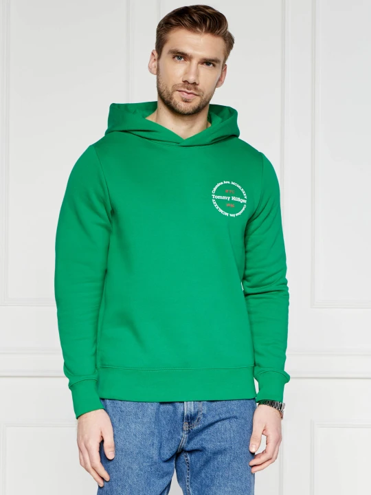 Zdjęcie produktu Tommy Hilfiger Bluza ROUNDEL | Regular Fit zielony